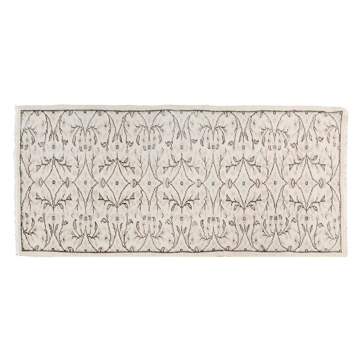 Vintage Rug, Small Oushak Rug 2'10" x 6'8" feet 87 x 203 cm