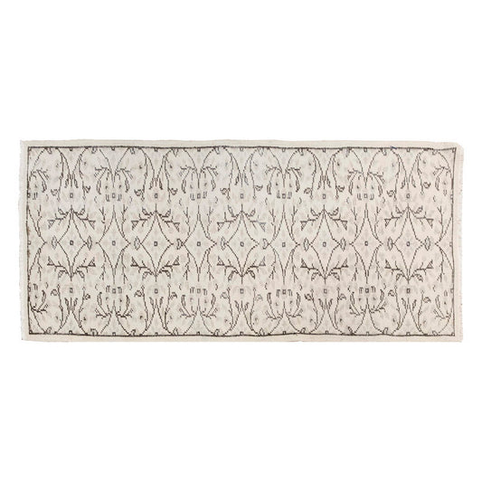Vintage Rug, Small Oushak Rug 2'10" x 6'8" feet 87 x 203 cm