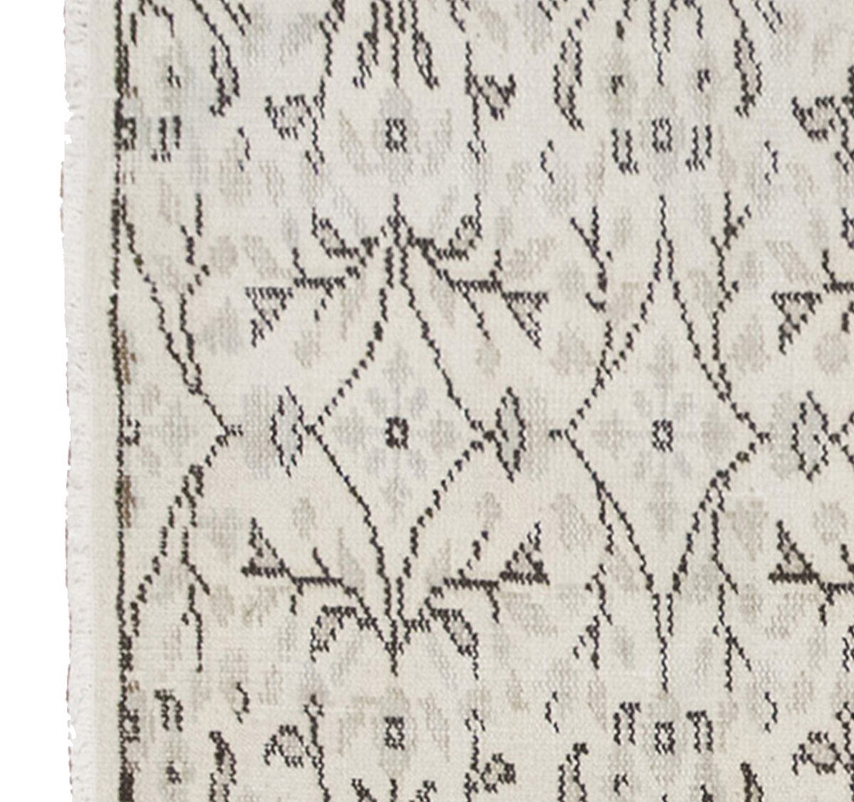 Vintage Rug, Small Oushak Rug 2'10" x 6'8" feet 87 x 203 cm