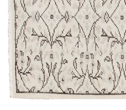 Vintage Rug, Small Oushak Rug 2'10" x 6'8" feet 87 x 203 cm