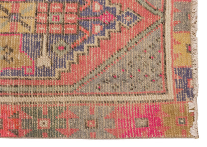 Vintage Rug, Small Oushak Rug 2'2" x 3'7" feet 67 x 109 cm