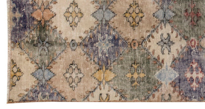 Vintage Rug, Small Oushak Rug 2'2" x 4'6" feet 66 x 136 cm