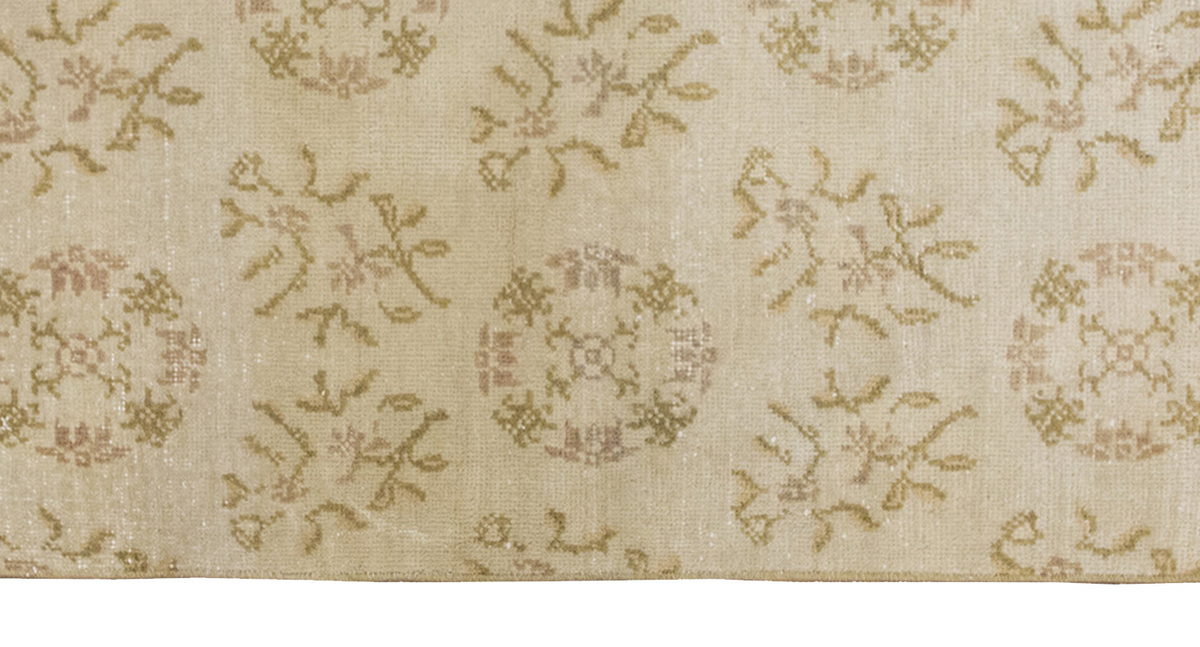 Vintage Rug, Small Oushak Rug 2'2" x 4'8" feet 65 x 143 cm