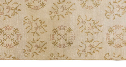 Vintage Rug, Small Oushak Rug 2'2" x 4'8" feet 65 x 143 cm