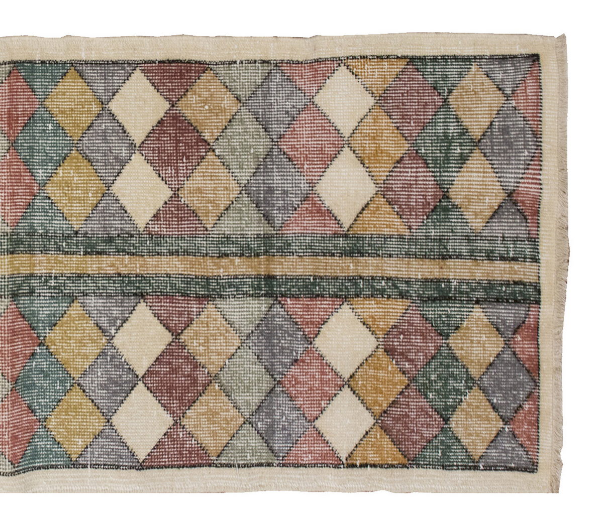 Vintage Rug, Small Oushak Rug 2'2" x 5'8" feet 67 x 172 cm