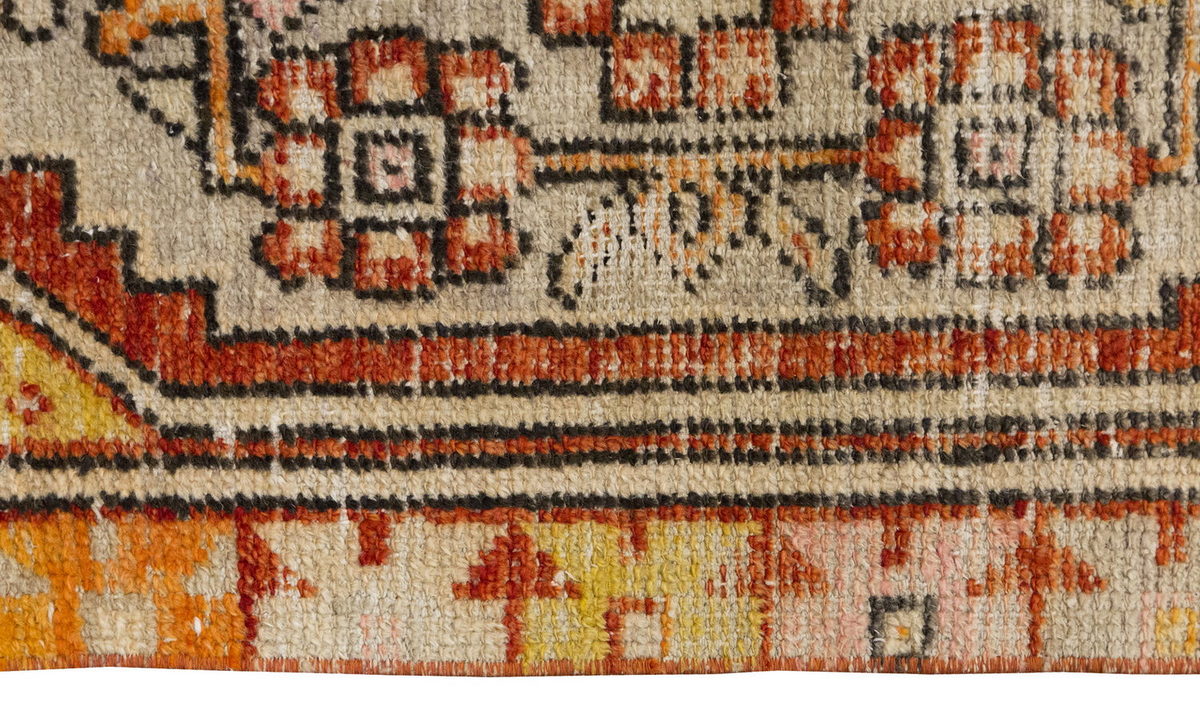Vintage Rug, Small Oushak Rug 2'3" x 3'7" feet 68 x 109 cm