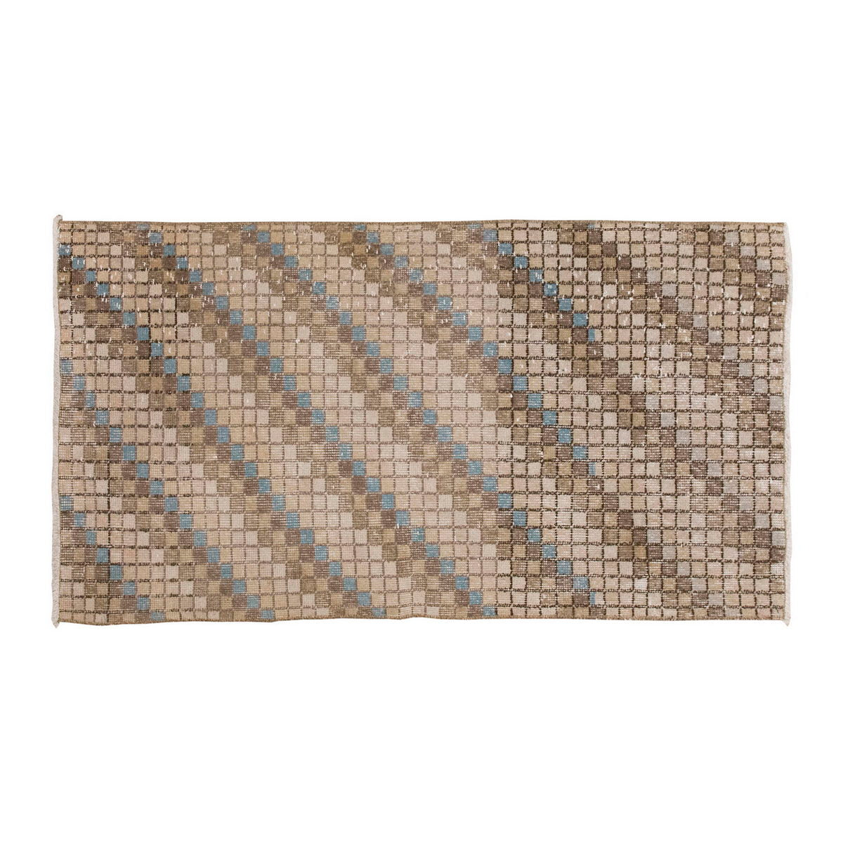 Vintage Rug, Small Oushak Rug 2'6" x 4'7" feet 75 x 140 cm