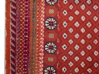 Vintage Rug, Small Oushak Rug 2'7" x 5'1" feet 78 x 155 cm
