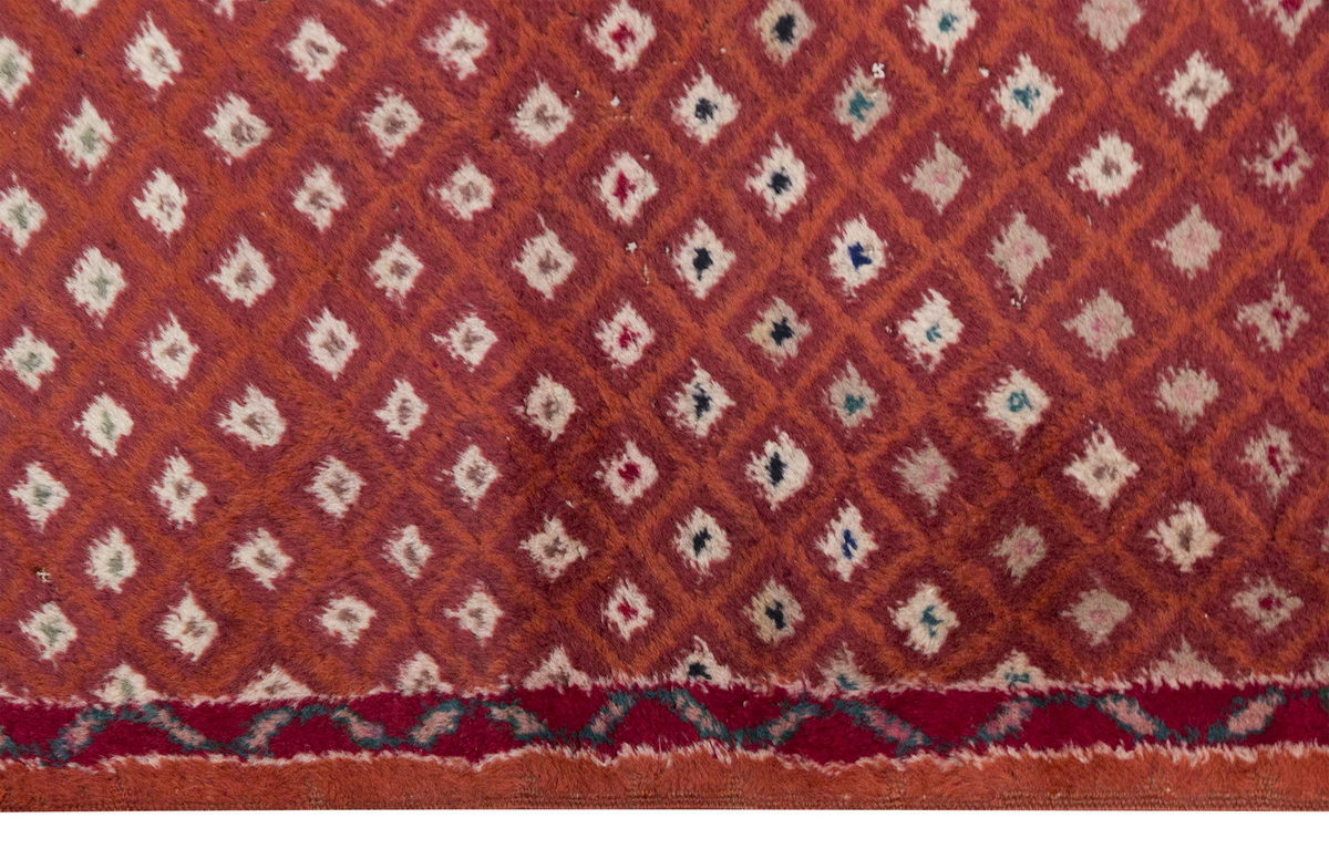 Vintage Rug, Small Oushak Rug 2'7" x 5'1" feet 78 x 155 cm