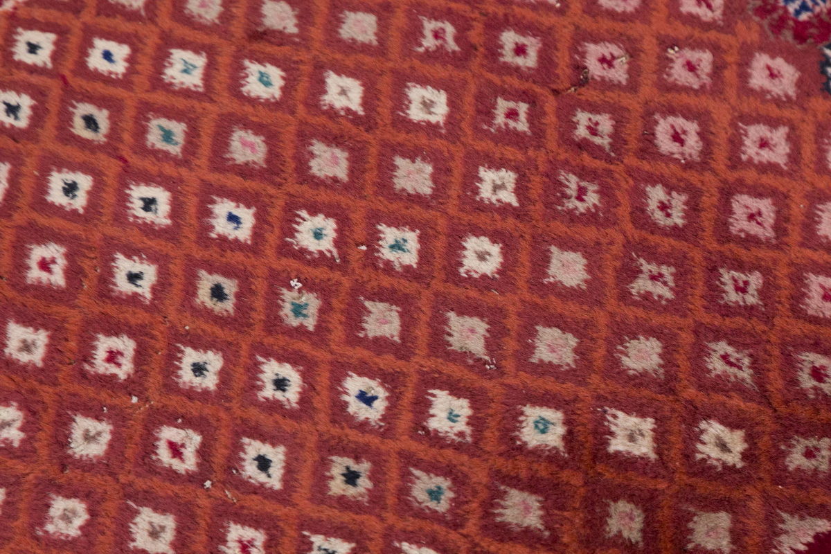 Vintage Rug, Small Oushak Rug 2'7" x 5'1" feet 78 x 155 cm