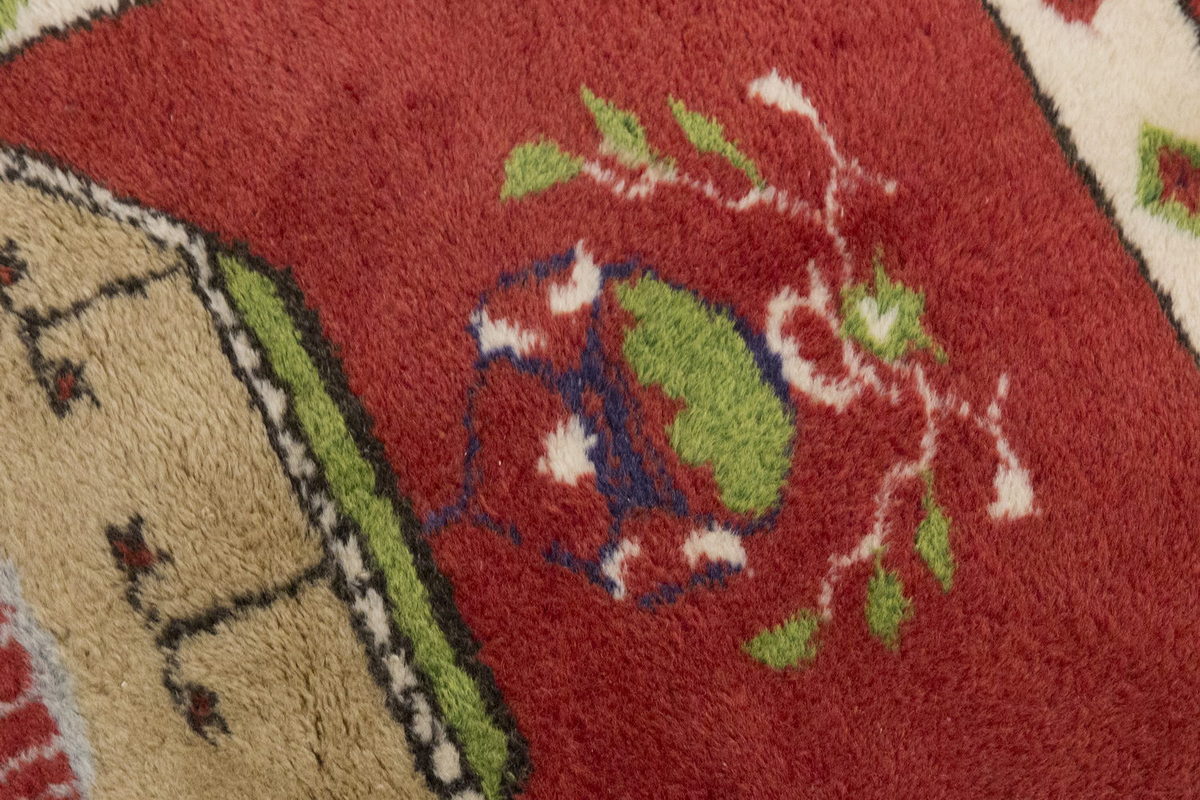 Vintage Rug, Small Oushak Rug 2'8" x 3'7" feet 82 x 110 cm