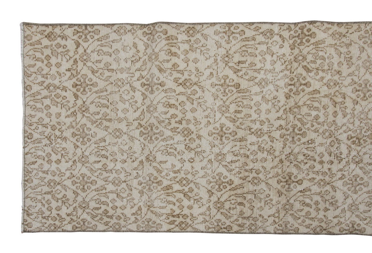 Vintage Rug, Small Oushak Rug 2'8" x 6'4" feet 81 x 194 cm