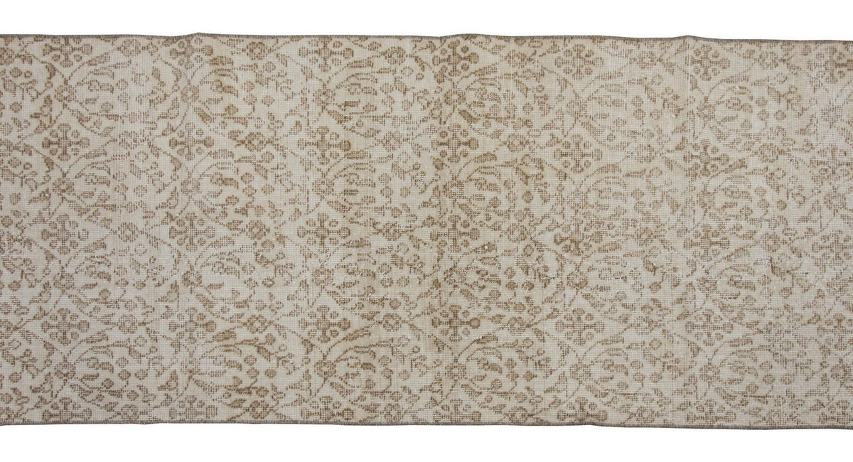 Vintage Rug, Small Oushak Rug 2'8" x 6'4" feet 81 x 194 cm