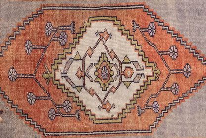 Vintage Rug, Small Oushak Rug 2'9" x 3'11" feet 83 x 120 cm