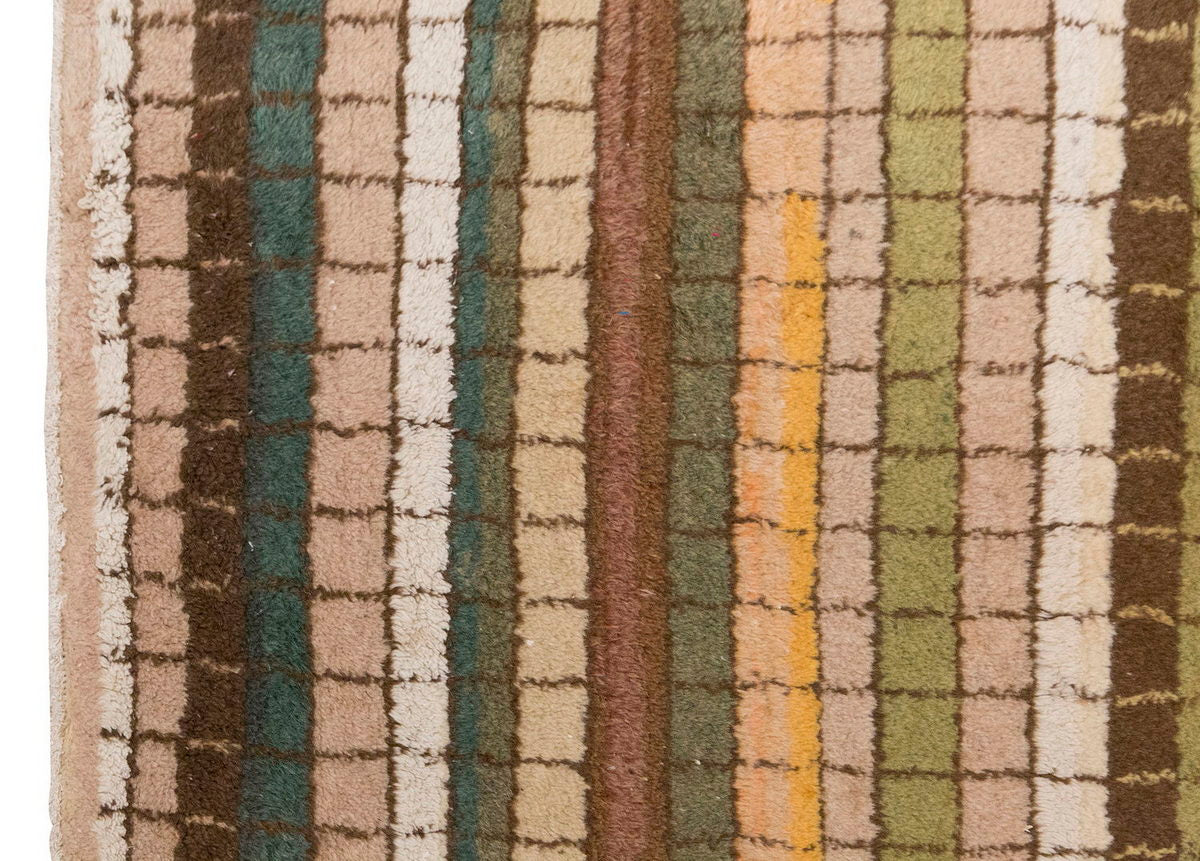 Vintage Rug, Small Oushak Rug 2'9" x 4'6" feet 83 x 138 cm
