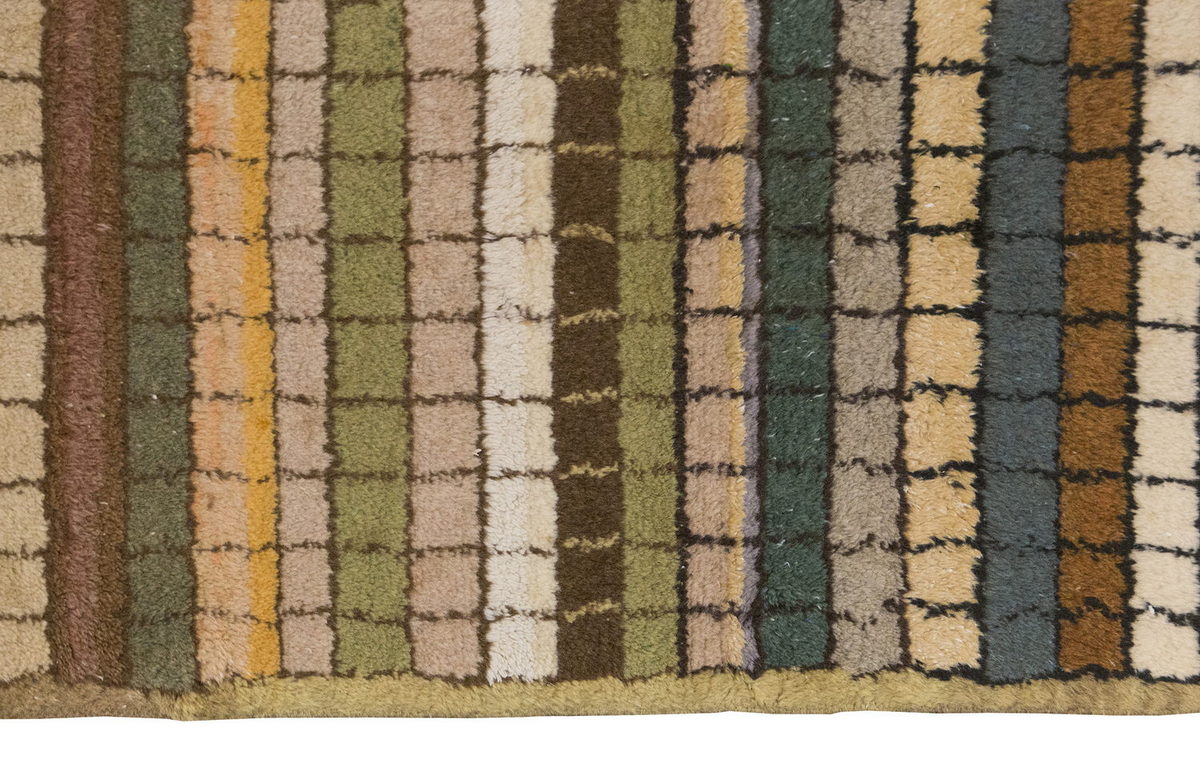 Vintage Rug, Small Oushak Rug 2'9" x 4'6" feet 83 x 138 cm