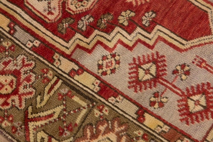 Vintage Rug, Small Oushak Rug 2'9" x 4'8" feet 85 x 142 cm