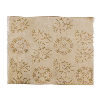 Vintage Rug, Small Oushak Rug 2 x 2'6" feet 60 x 76 cm