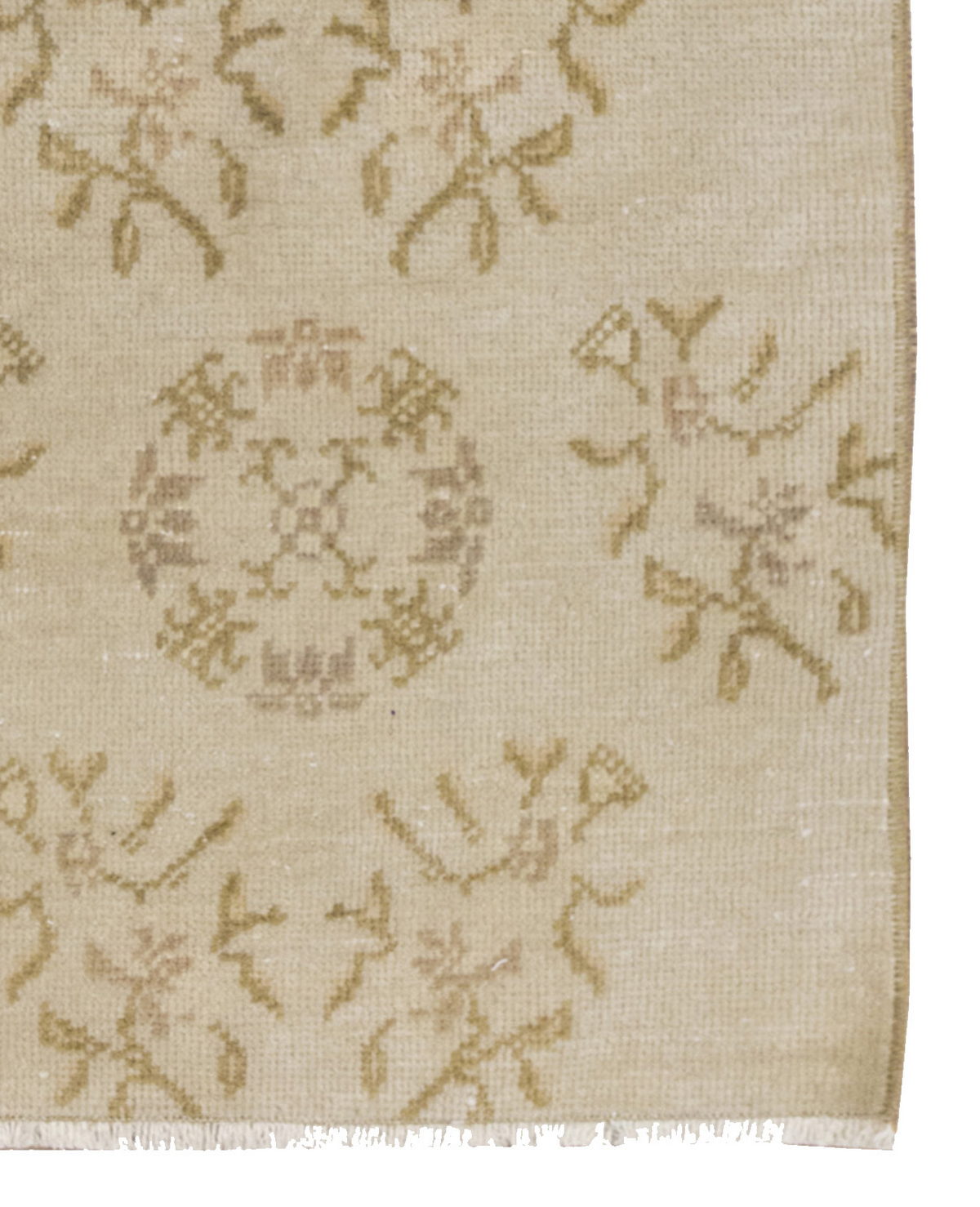Vintage Rug, Small Oushak Rug 2 x 2'6" feet 60 x 76 cm