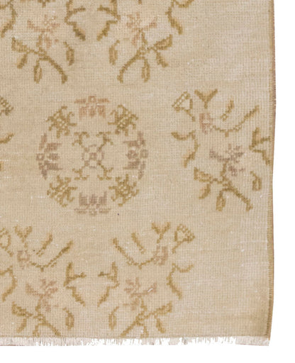 Vintage Rug, Small Oushak Rug 2 x 2'6" feet 60 x 76 cm