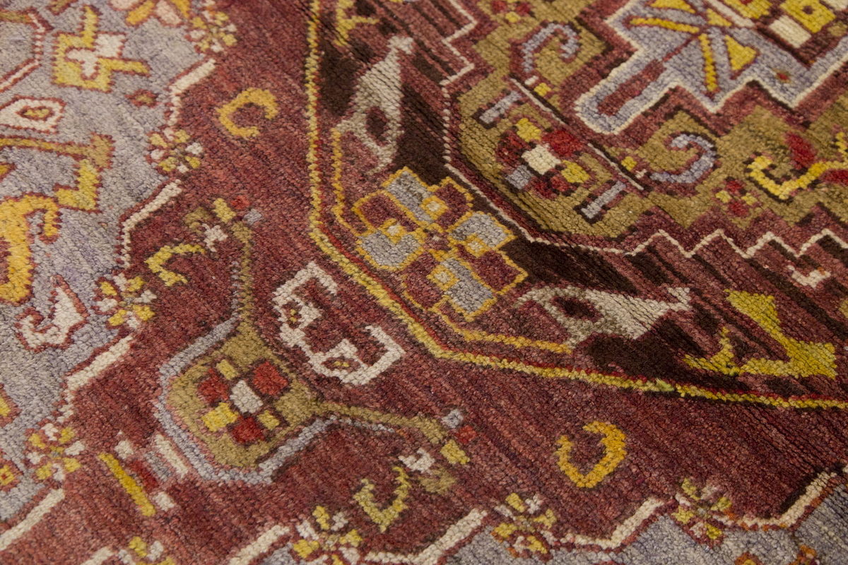 Vintage Rug, Small Oushak Rug 2 x 4'4" feet 62 x 132 cm