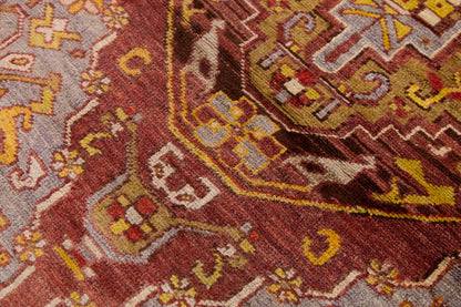 Vintage Rug, Small Oushak Rug 2 x 4'4" feet 62 x 132 cm