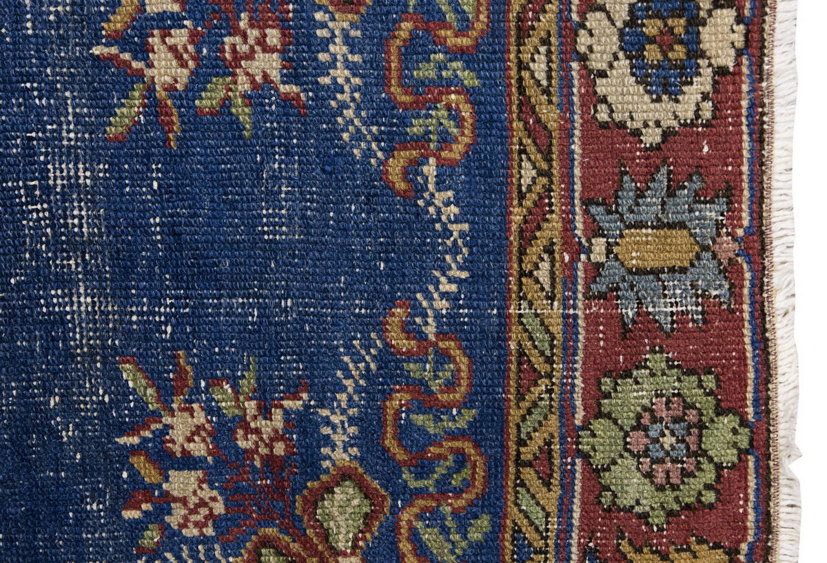 Vintage Rug, Small Oushak Rug 3'1" x 5'11" feet 95 x 180 cm