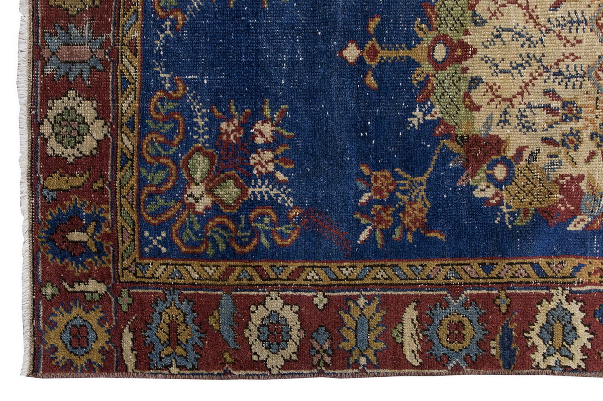 Vintage Rug, Small Oushak Rug 3'1" x 5'11" feet 95 x 180 cm