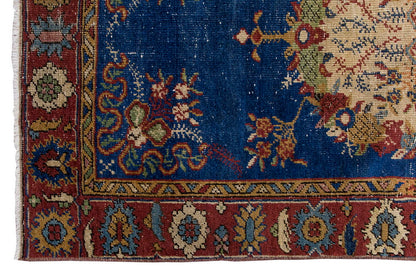 Vintage Rug, Small Oushak Rug 3'1" x 5'11" feet 95 x 180 cm