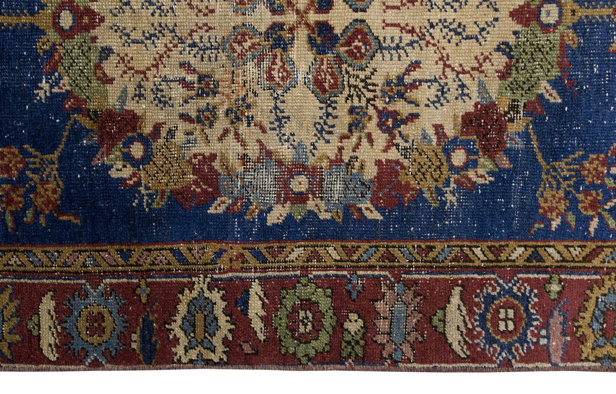 Vintage Rug, Small Oushak Rug 3'1" x 5'11" feet 95 x 180 cm