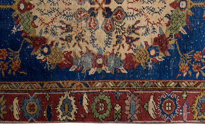 Vintage Rug, Small Oushak Rug 3'1" x 5'11" feet 95 x 180 cm