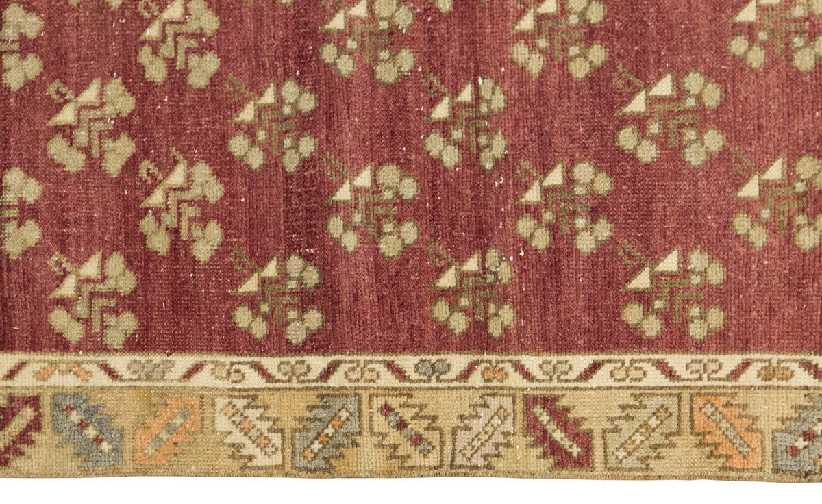 Vintage Rug, Small Oushak Rug 3'1" x 5'2" feet 95 x 157 cm
