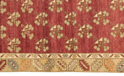 Vintage Rug, Small Oushak Rug 3'1" x 5'2" feet 95 x 157 cm