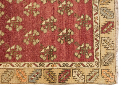 Vintage Rug, Small Oushak Rug 3'1" x 5'2" feet 95 x 157 cm