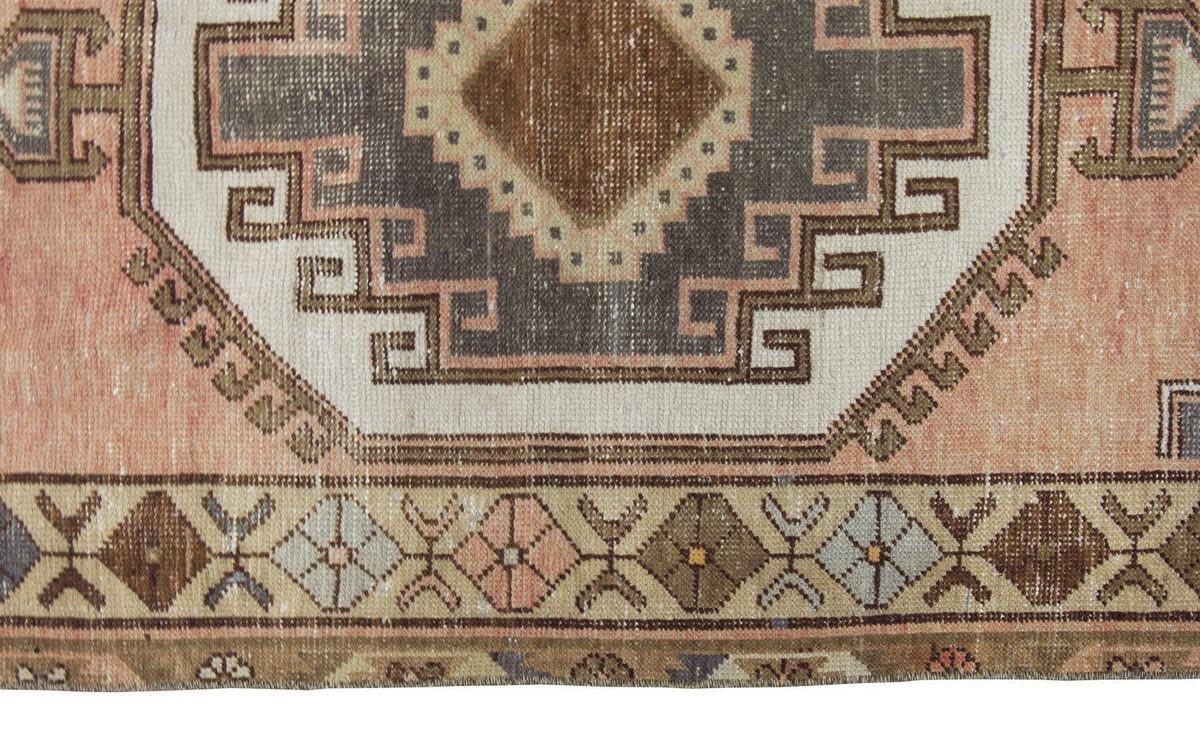 Vintage Rug, Small Oushak Rug 3'1" x 5'5" feet 93 x 165 cm