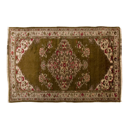Vintage Rug, Small Oushak Rug 3'3" x 5'5" feet 98 x 164 cm