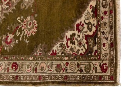 Vintage Rug, Small Oushak Rug 3'3" x 5'5" feet 98 x 164 cm