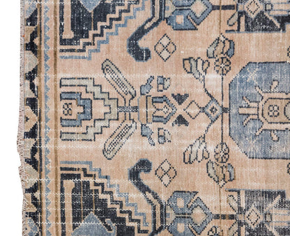 Vintage Rug, Small Oushak Rug 3 x 4'3" feet 92 x 130 cm