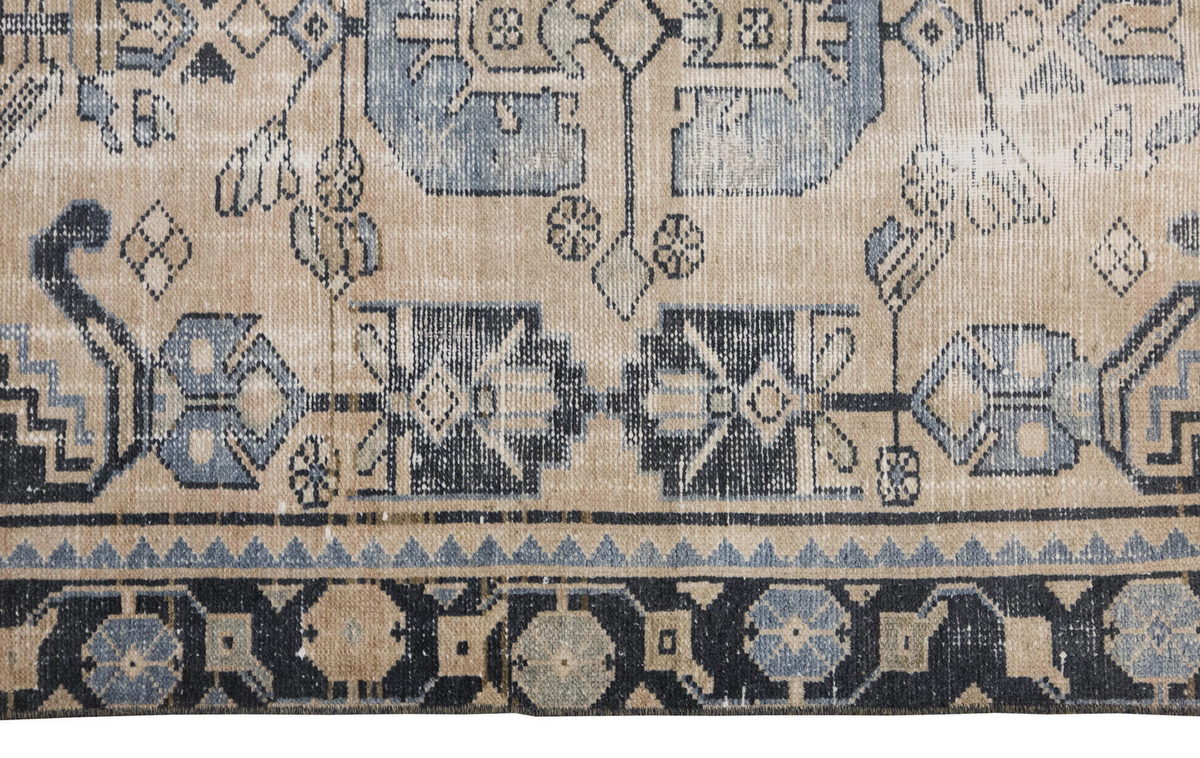 Vintage Rug, Small Oushak Rug 3 x 4'3" feet 92 x 130 cm