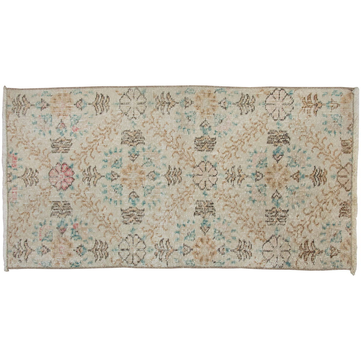 Vintage Rug 2" x 3'9" feet  60 x 115 cm