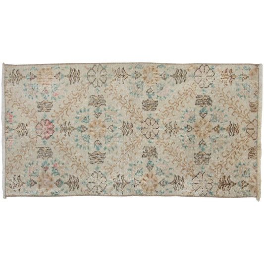 Vintage Rug 2" x 3'9" feet  60 x 115 cm