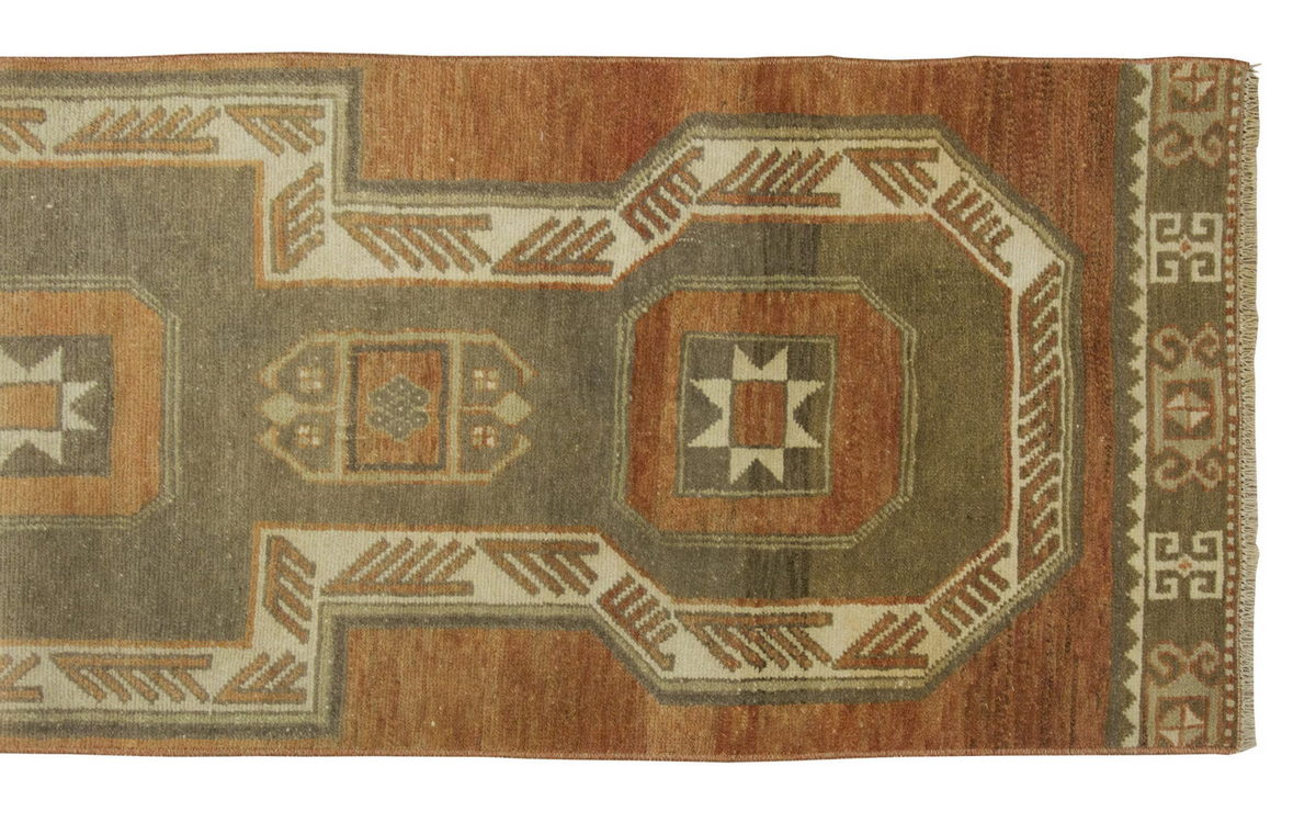 Vintage Rug 2" x 7'3" feet  63 x 220 cm