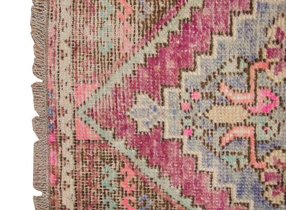 Vintage Rug 2'1" x 4" feet  64 x 117 cm