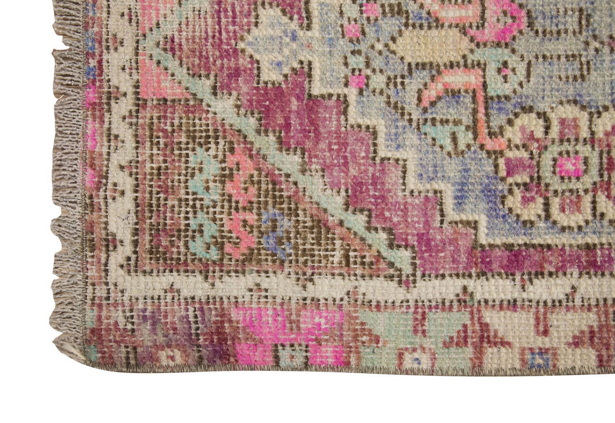 Vintage Rug 2'1" x 4" feet  64 x 117 cm