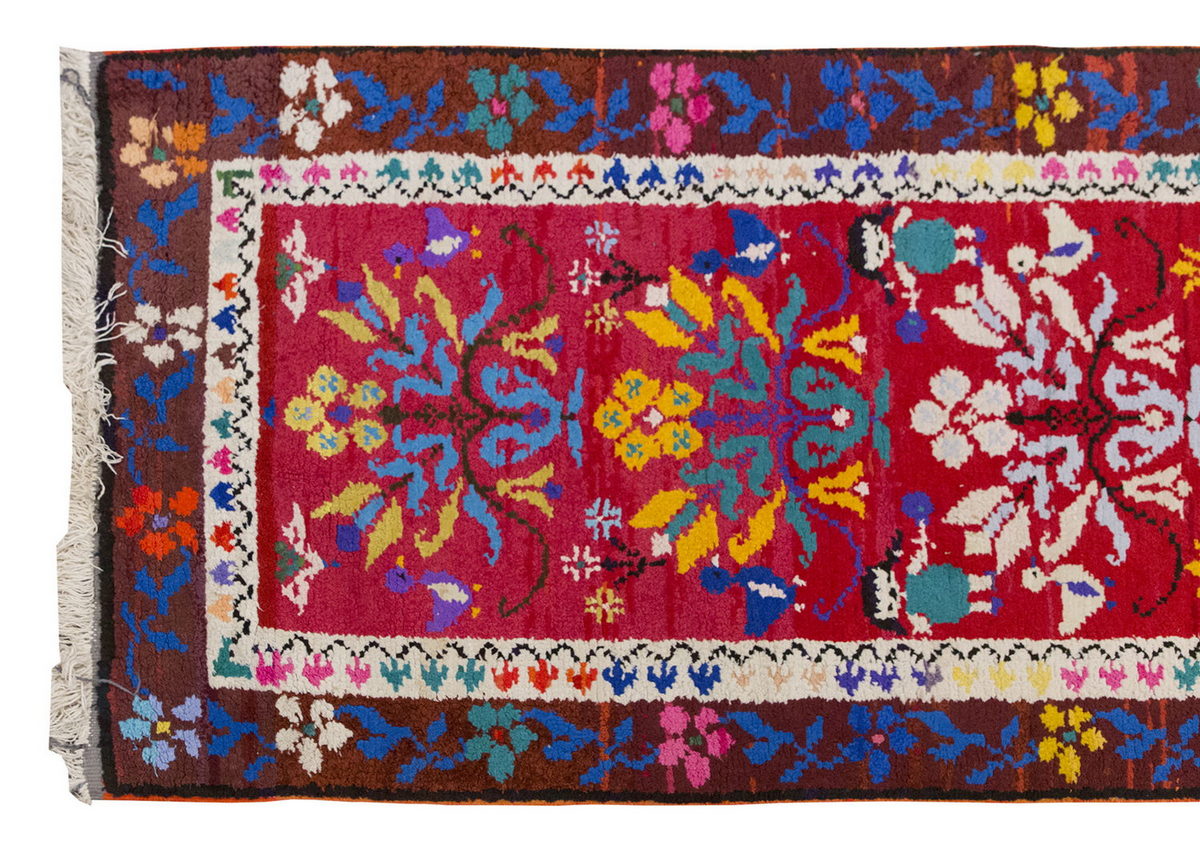 Vintage Rug 2'11" x 7'3" feet 89 x 220 cm