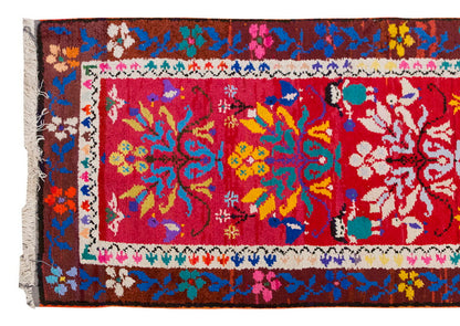 Vintage Rug 2'11" x 7'3" feet 89 x 220 cm
