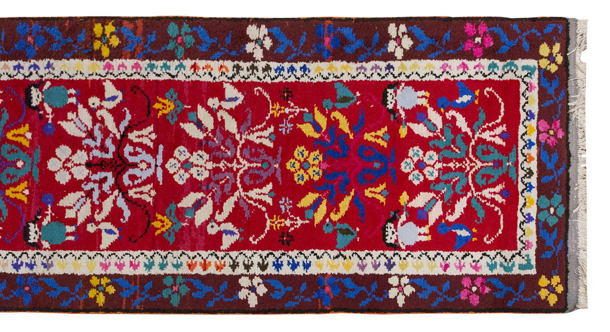 Vintage Rug 2'11" x 7'3" feet 89 x 220 cm