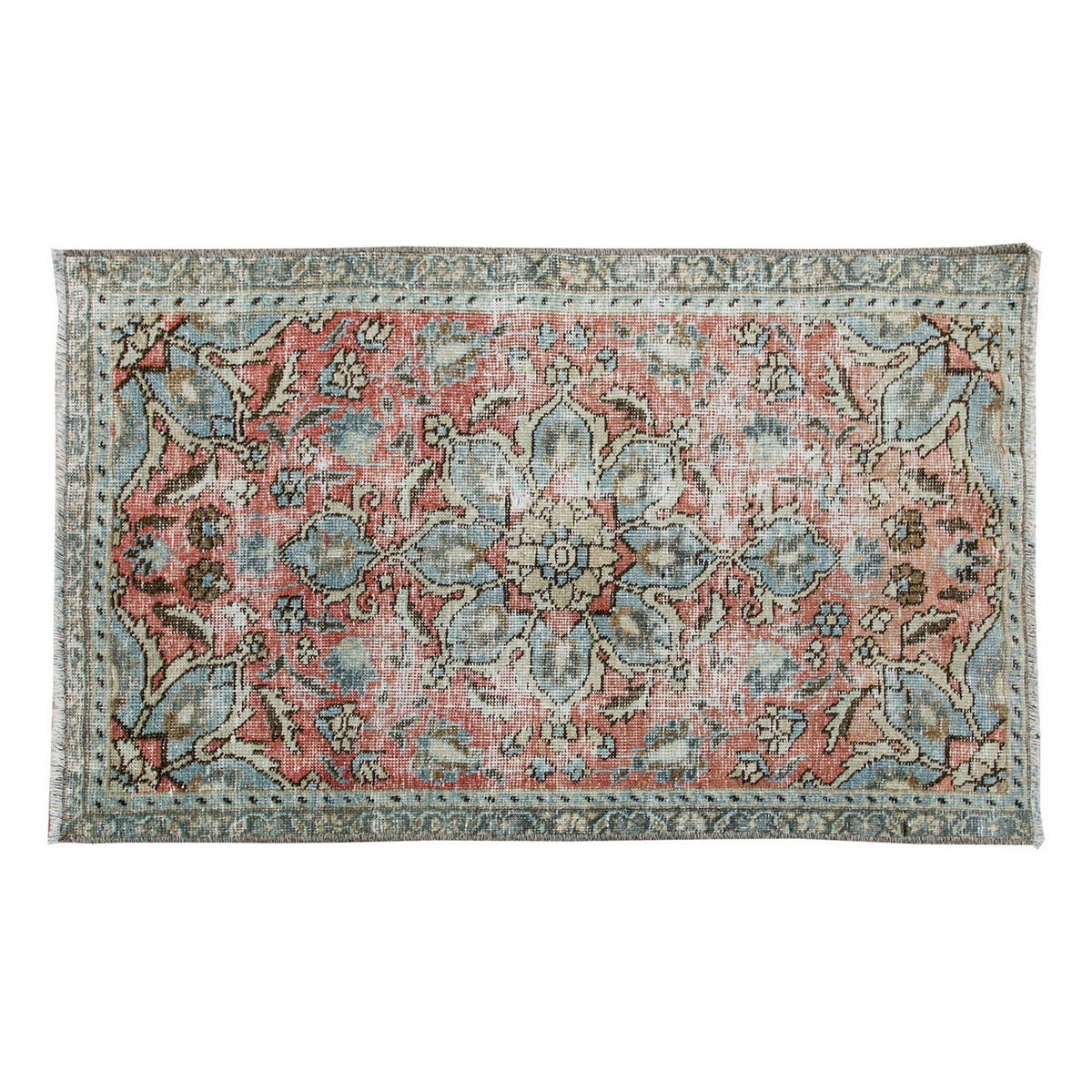 Vintage Rug 2'2" x 3'7" feet 65 x 110 cm