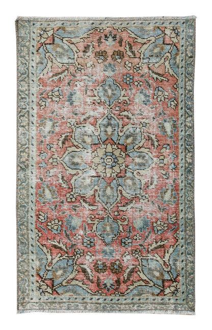 Vintage Rug 2'2" x 3'7" feet 65 x 110 cm