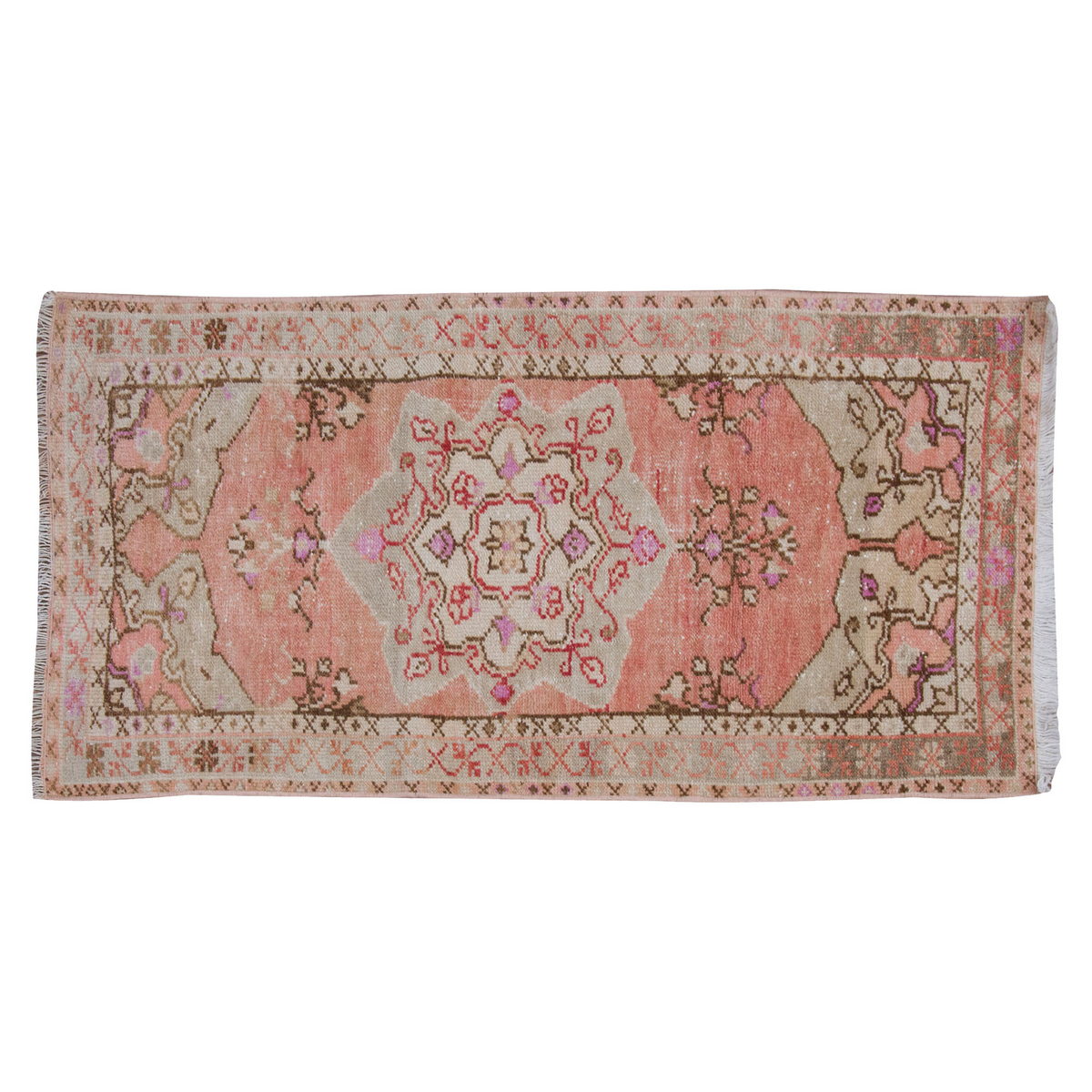 Vintage Rug 2'2" x 4'3" feet 66 x 130 cm